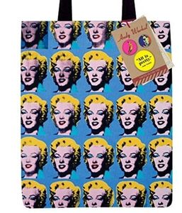 Andy Warhol Merlin Monroe Canvas Bag + 3 Andy Warhol Limited Edition Pins